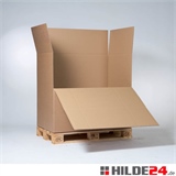 Wellpapp-Container 1180 x 780 x 1070 mm mit 1 Ladeklappe | HILDE24 GmbH
